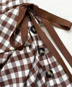 Self-portrait Gingham Shirt Dress READY TO WEAR