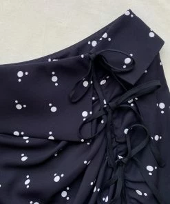 Self-portrait Polka Dot Wrap Midi Skirt Bottoms