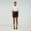 Self-portrait Cluster Sequin Taffeta Skirt