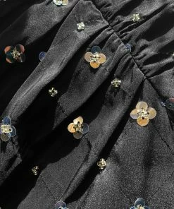 Self-portrait Cluster Sequin Taffeta Skirt