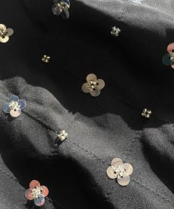 Self-portrait Cluster Sequin Taffeta Skirt