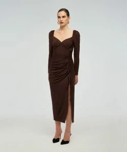 Self-portrait READY TO WEAR Wrap Midi Dress