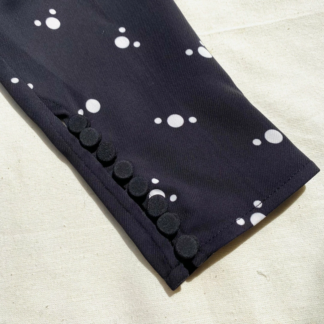 Self-portrait Polka Dot Stretch Crepe Top READY TO WEAR