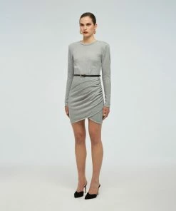 Self-portrait READY TO WEAR Marl Jersey Mini Dress