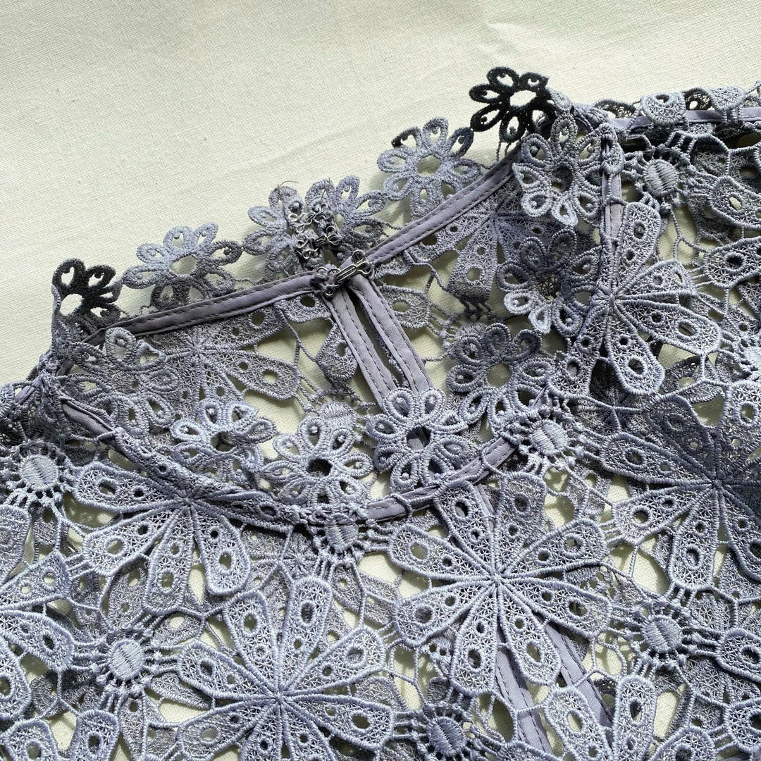 Self-portrait Geo Guipure Maxi Dress