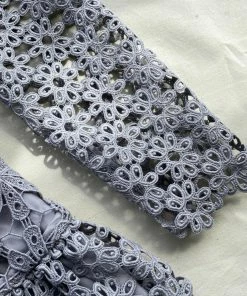 Self-portrait Geo Guipure Maxi Dress