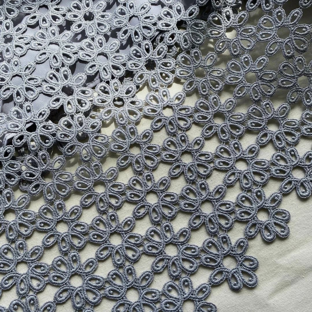 Self-portrait Geo Guipure Maxi Dress