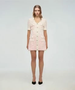 Self-portrait Ombre Knit Mini Dress