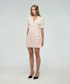 Self-portrait Ombre Knit Mini Dress