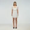 Self-portrait White Guipure Mini Dress READY TO WEAR