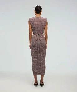 Self-portrait READY TO WEAR Crossover Knit Dress