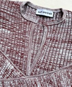 Self-portrait READY TO WEAR Crossover Knit Dress