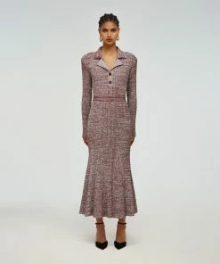 Self-portrait READY TO WEAR Long Sleeve Knit Dress