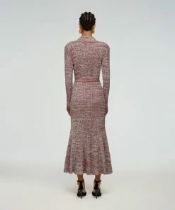 Self-portrait READY TO WEAR Long Sleeve Knit Dress