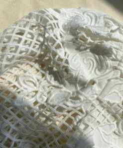 Self-portrait Lattice Embroidered Cotton Top READY TO WEAR