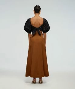 Self-portrait Floral Embroidered Cotton Top