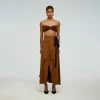 Self-portrait Wrap Midi Skirt READY TO WEAR