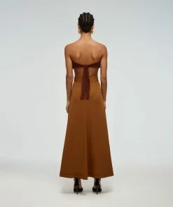 Self-portrait Wrap Midi Skirt READY TO WEAR