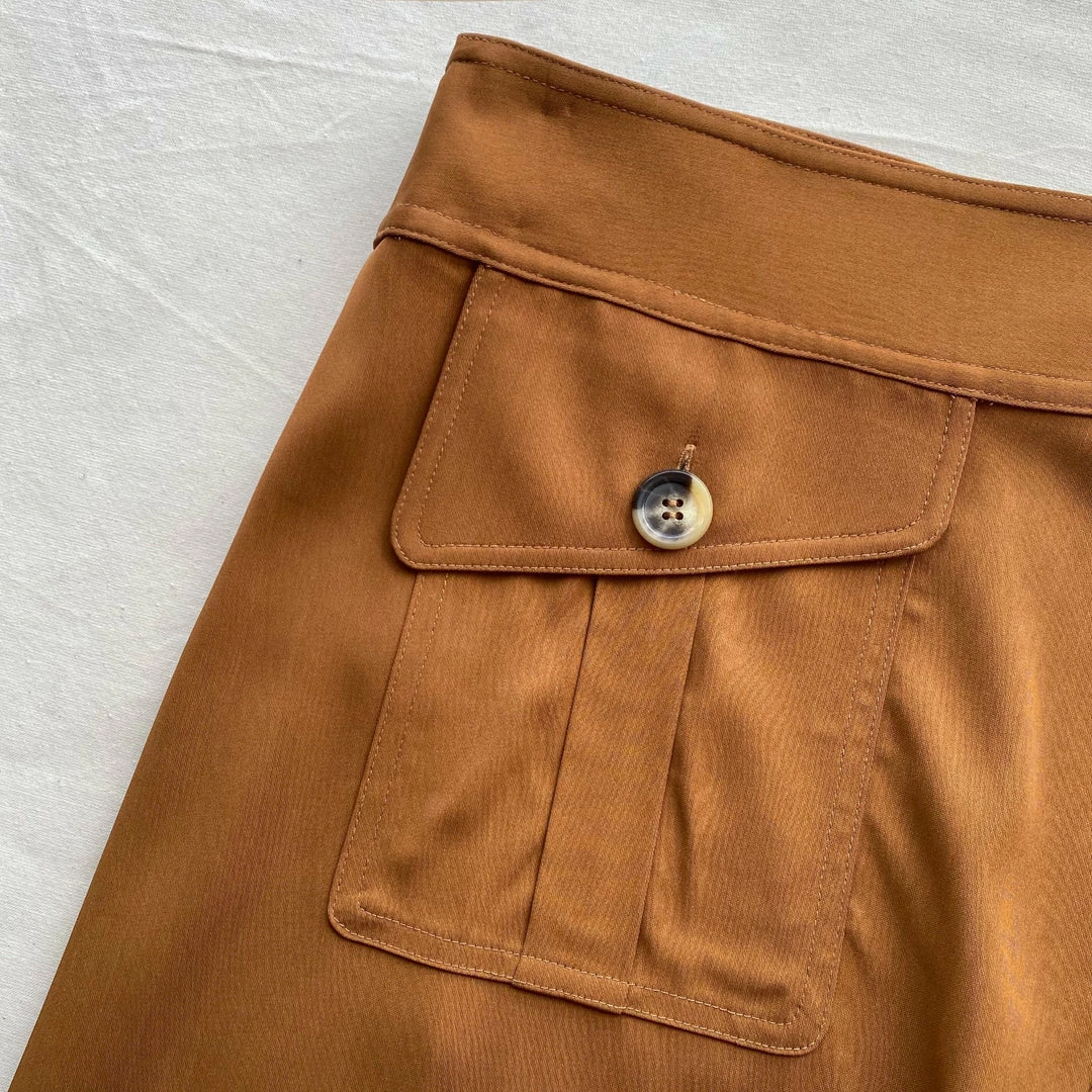 Self-portrait Wrap Midi Skirt READY TO WEAR