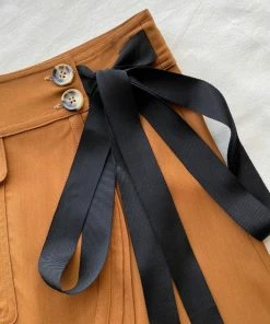 Self-portrait Wrap Midi Skirt READY TO WEAR