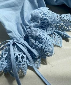 Self-portrait READY TO WEAR Floral Broderie Cotton Midi Dress