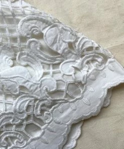 Self-portrait READY TO WEAR Lattice Embroidered Cotton Playsuit