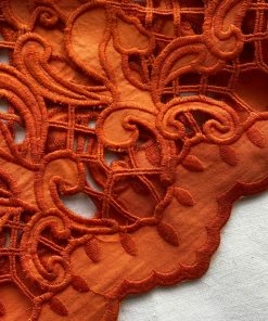 Self-portrait READY TO WEAR Lattice Embroidered Cotton Midi Dress