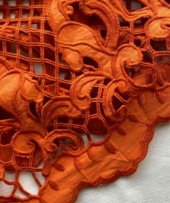 Self-portrait READY TO WEAR Lattice Embroidered Cotton Skirt