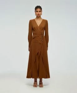 Self-portrait Viscose Midi Dress