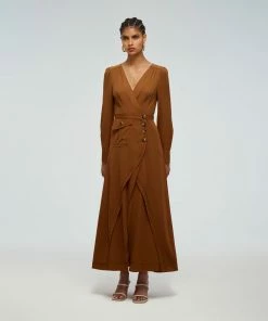 Self-portrait Viscose Midi Dress