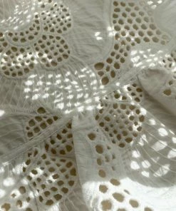 Self-portrait Floral Embroidered Cotton Wrap Dress READY TO WEAR