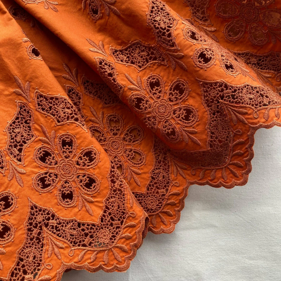 Self-portrait READY TO WEAR Floral Broderie Mini Dress