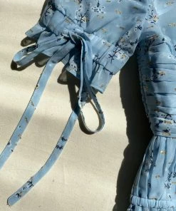 Self-portrait Metallic Floral Tie Detail Maxi Dress