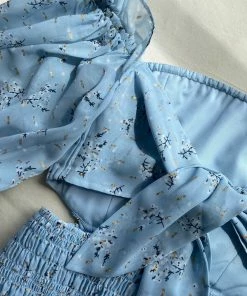 Self-portrait Metallic Floral Off-Shoulder Mini Dress