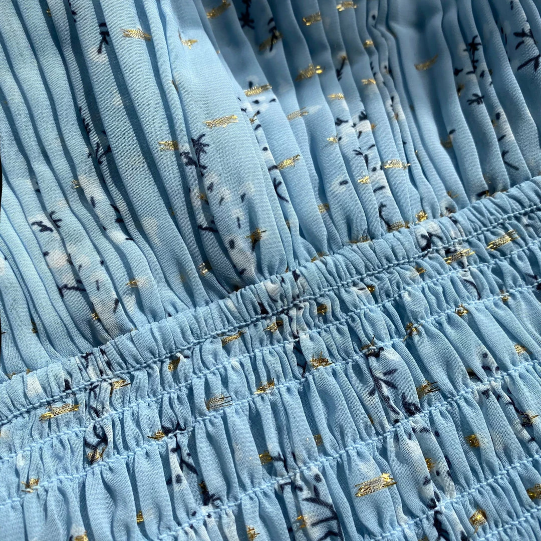 Self-portrait Metallic Floral Off-Shoulder Mini Dress