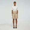 Self-portrait Textured Boucle Shorts READY TO WEAR