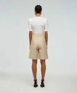 Self-portrait Textured Boucle Shorts READY TO WEAR
