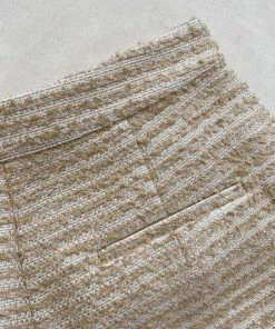 Self-portrait Textured Boucle Shorts READY TO WEAR