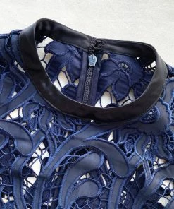 Self-portrait READY TO WEAR Prairie Guipure Midi Dress