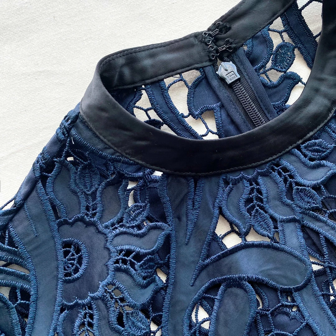 Self-portrait READY TO WEAR Prairie Guipure Mini Dress