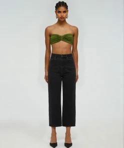 Self-portrait Green Bandeau Bikini Top Swim & Resort