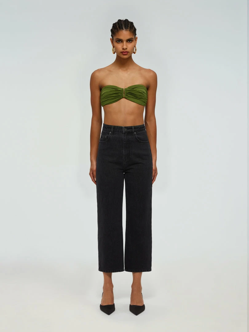 Self-portrait Green Bandeau Bikini Top Swim & Resort