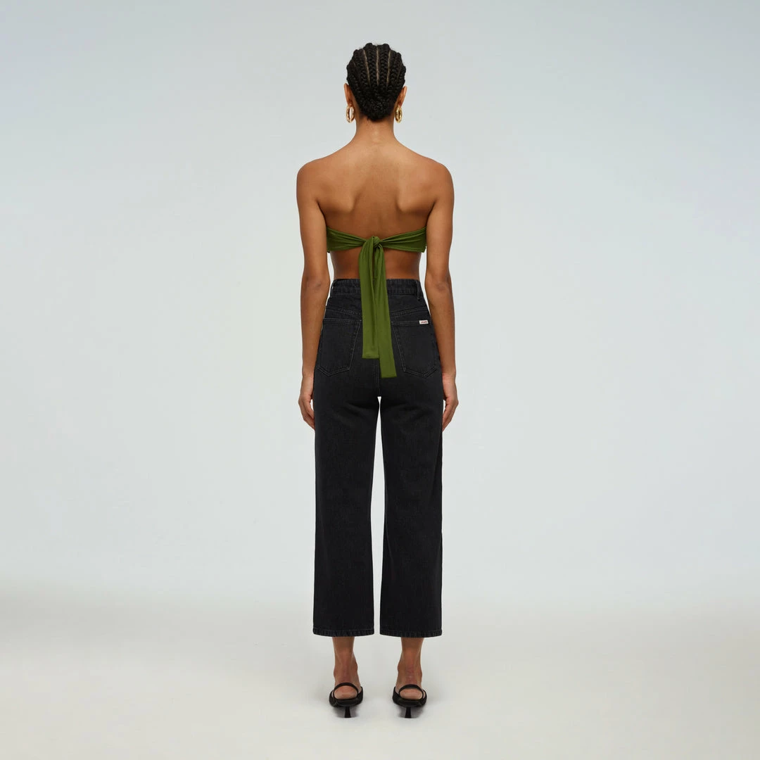 Self-portrait Green Bandeau Bikini Top Swim & Resort