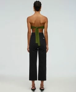 Self-portrait Green Bandeau Bikini Top Swim & Resort