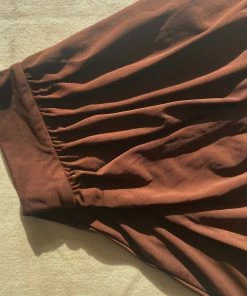 Self-portrait Brown Ruched High Waisted Brief