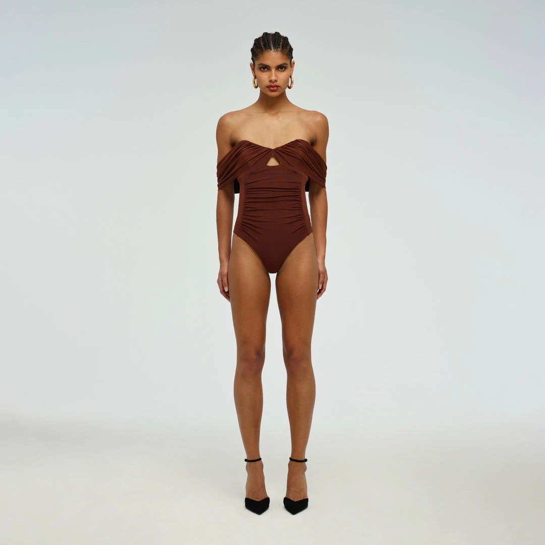 Self-portrait Swim & Resort Off Shoulder Swimsuit