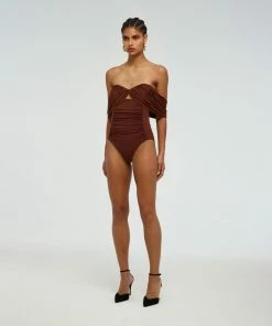 Self-portrait Swim & Resort Off Shoulder Swimsuit