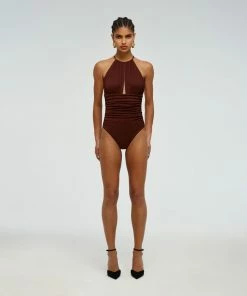 Self-portrait Tie Back Halter Neck Swimsuit Swim & Resort