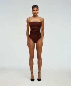 Self-portrait Snake Textured Swimsuit Swim & Resort