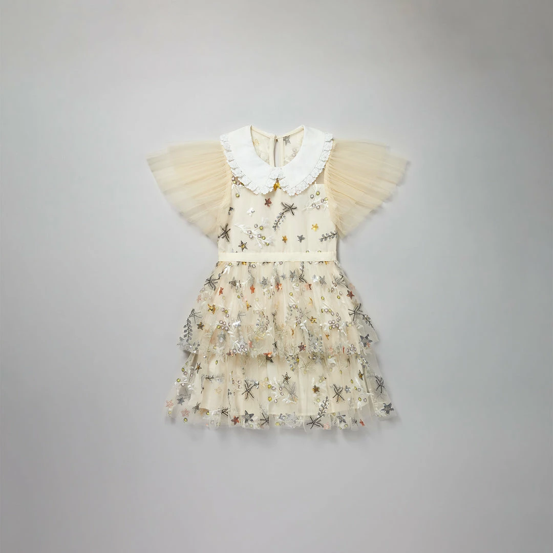 Self-portrait Star Mesh Mini Dress KIDS